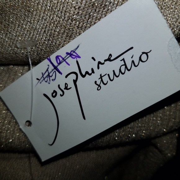 Josephine Studio Cowl Neck Silk Metallic Blouse - Picture 9 of 9